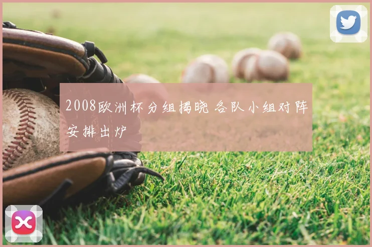 2008欧洲杯分组揭晓 各队小组对阵安排出炉